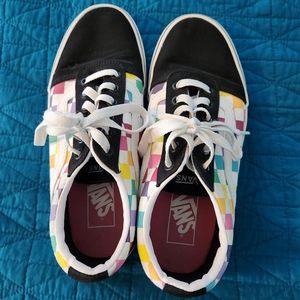 Vans Old Skool Rainbow Pride Print Women's size 7.5